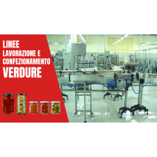 Linee complete per la lavorazione di verdure, funghi ecc.sottoli Sottaceto