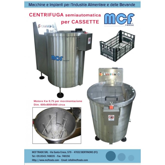 CENTRIFUGA MCF MATR.1150303 COD.11B020A CENTRIFUGA MCF MATR.1150303 COD.11B020A