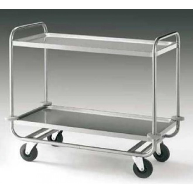 CARRELLO INOX SU RUOTE A304 800X500H.950 CARRELLO INOX SU RUOTE A304 800X500H.950