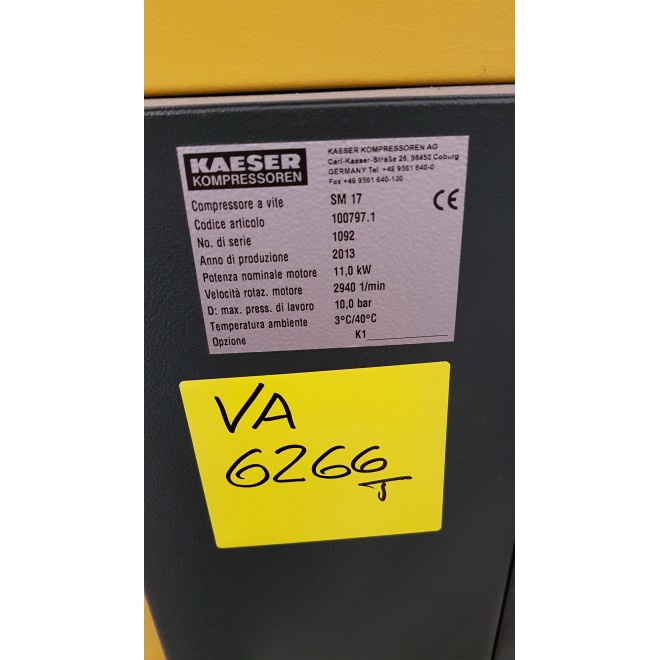 COMPRESSORE MARCA KAESER MOD.SM17