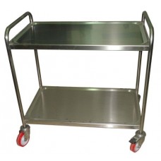 CARRELLO INOX SU RUOTE D.800X500 H.950 CARRELLO INOX SU RUOTE D.800X500 H.950